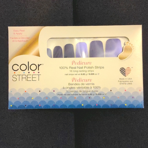 Relisting!Color Street LIMITED EDITION Evening Sky Purple Shimmer Pedicure - Picture 5 of 8